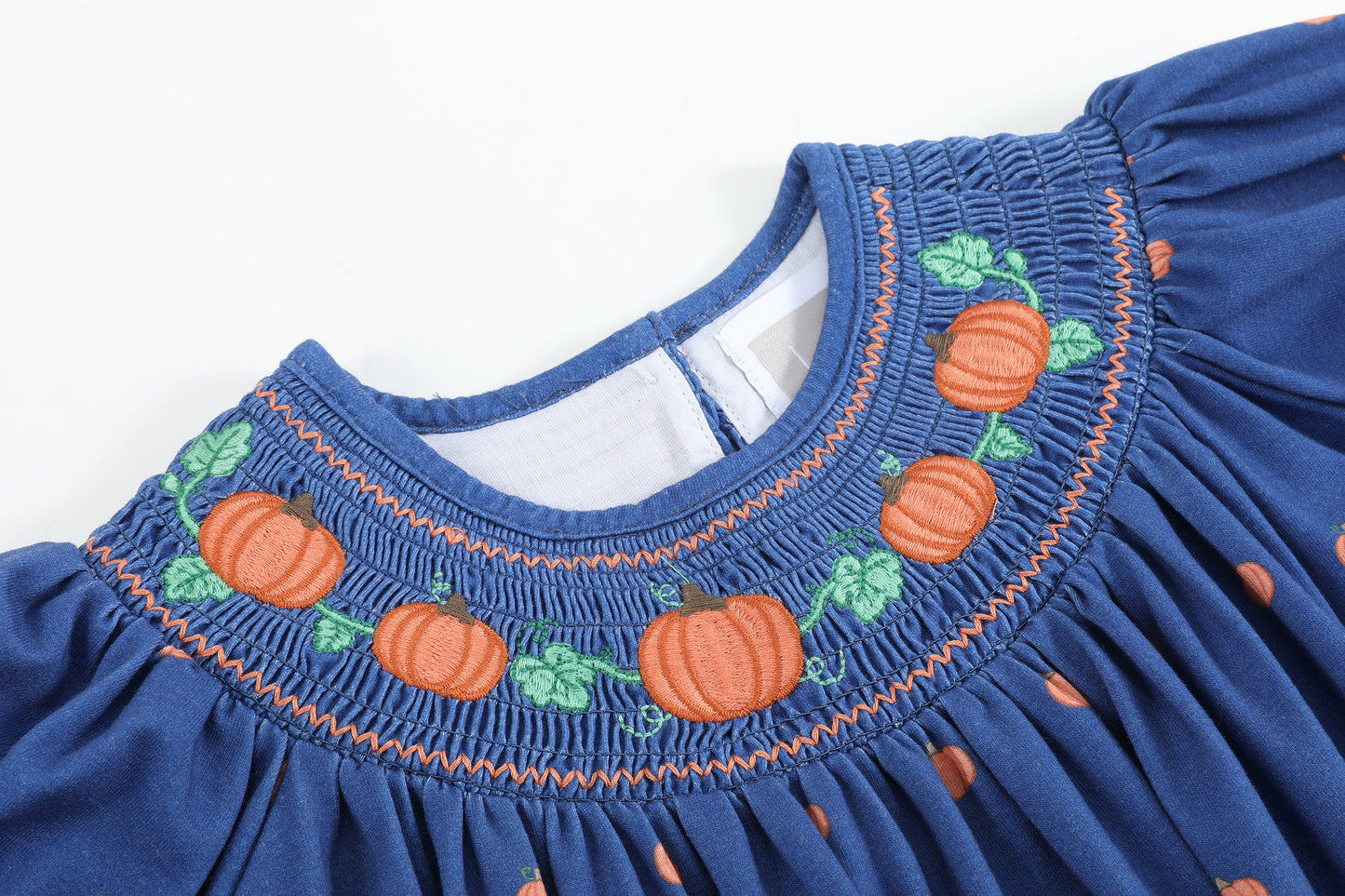 Pumpkin Smocked Romper