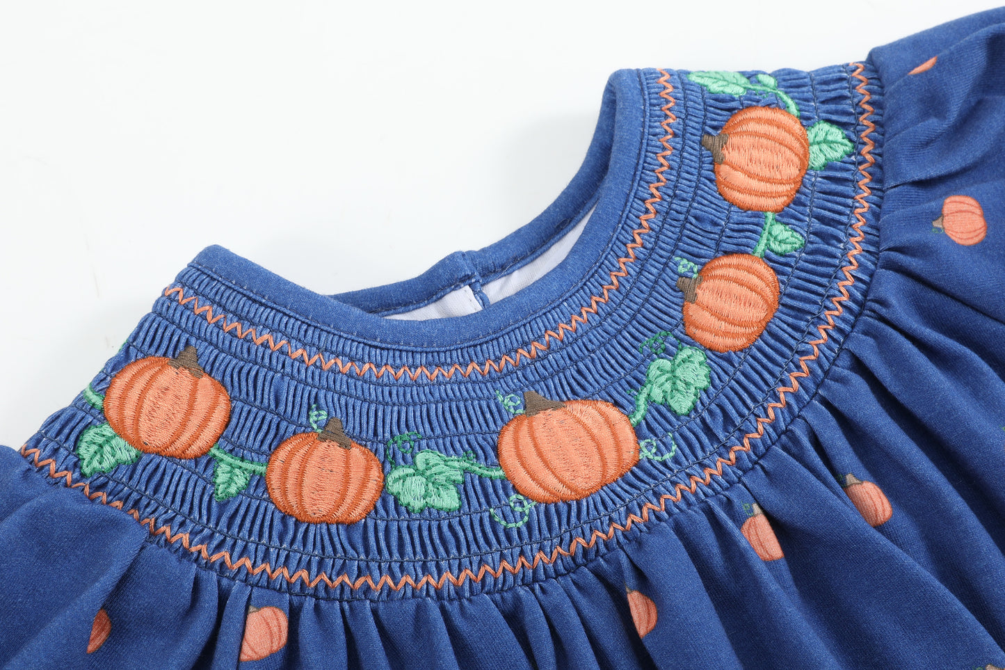 Pumpkin Smocked Dress