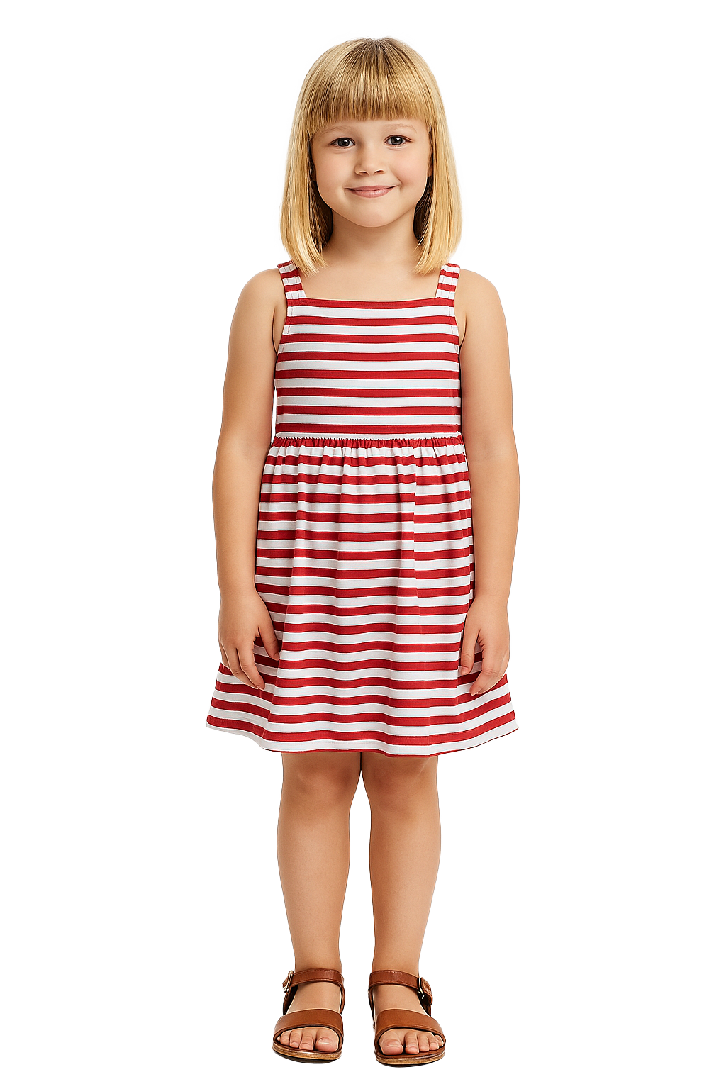 Red/White Stripe Dress