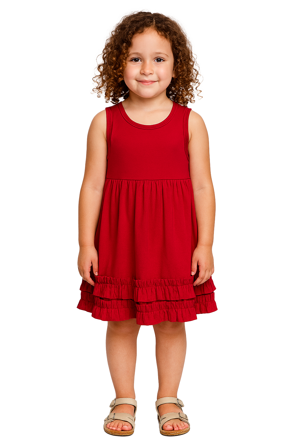 Red Dress w/Ruch