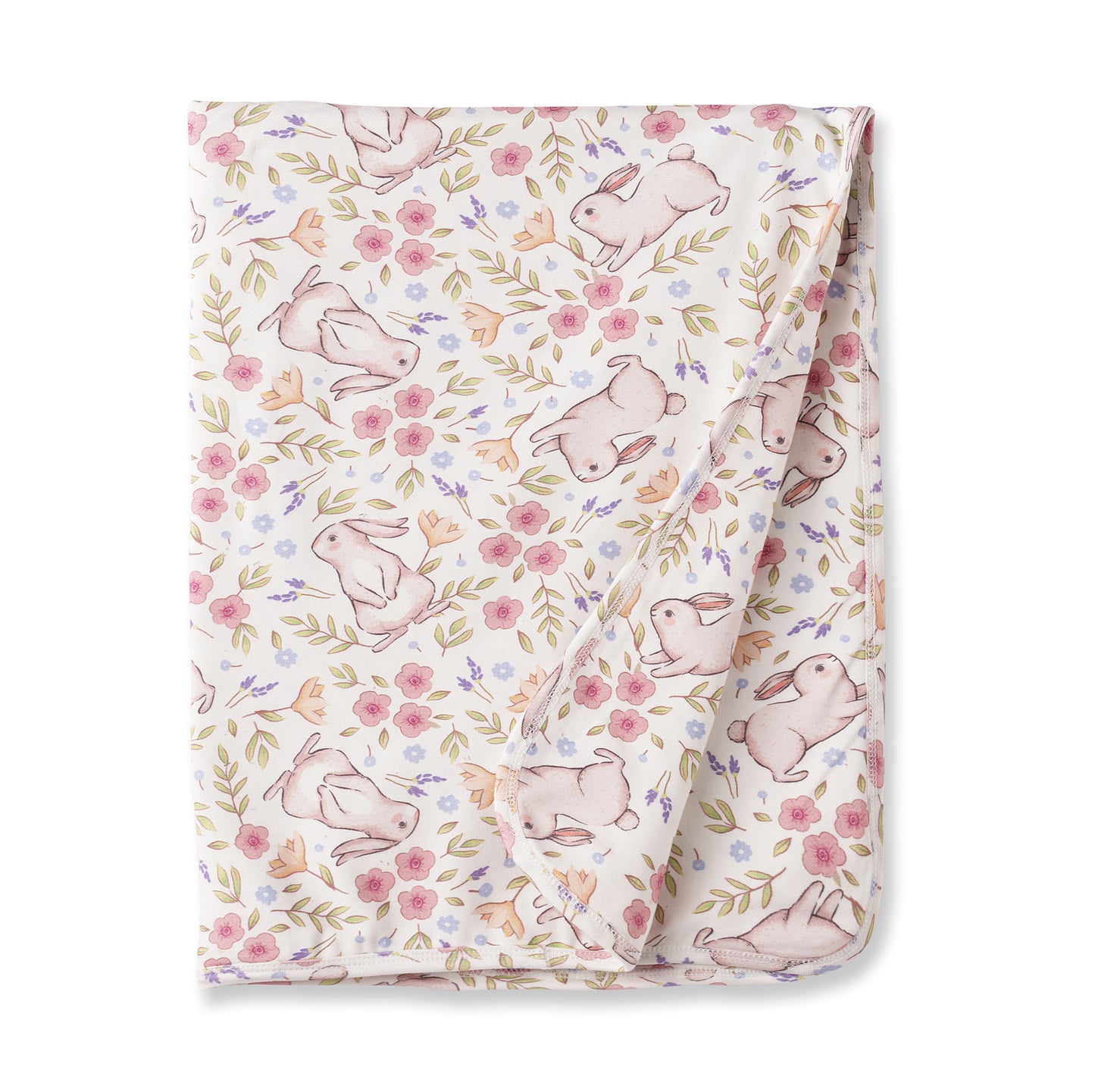 Bunny Blooms Stroller Blanket