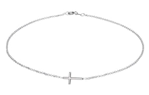 Horizontal Cross Necklace