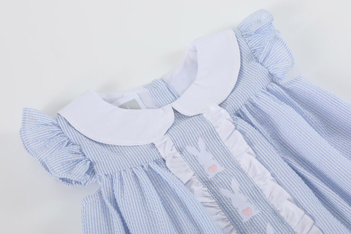Easter Bunny Ruffle Yoke Dress
