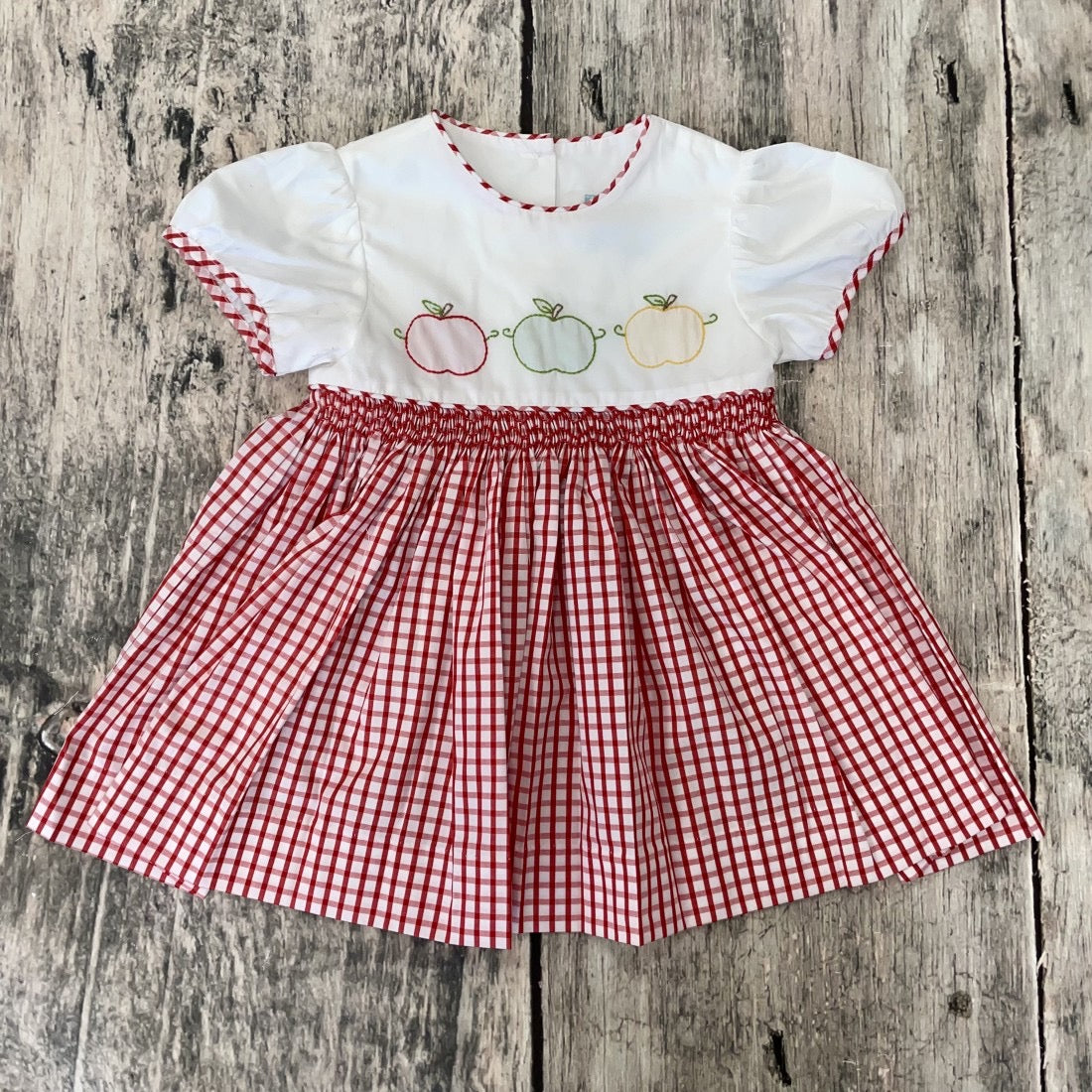 Apple Embroidery Dress