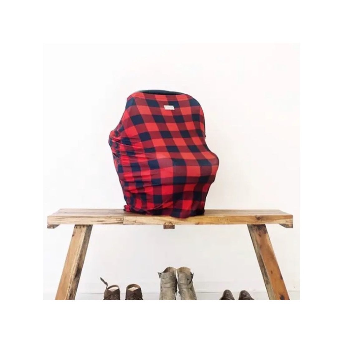 Car Seat + Nursing Cover-Buffalo Plaid