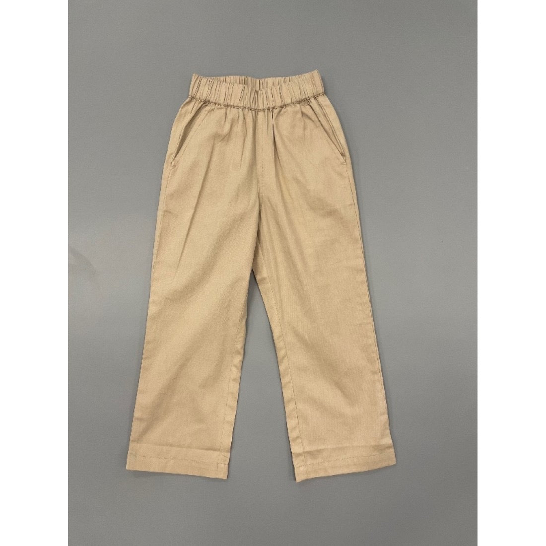 Elastic Pants-Khaki