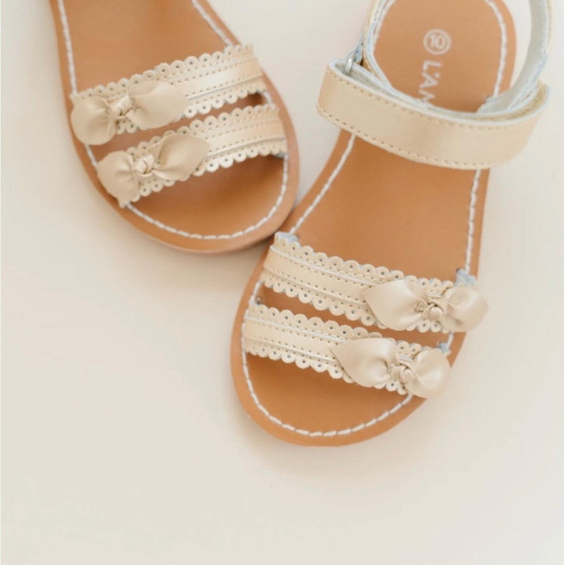Josie Bow Sandal-Champagne