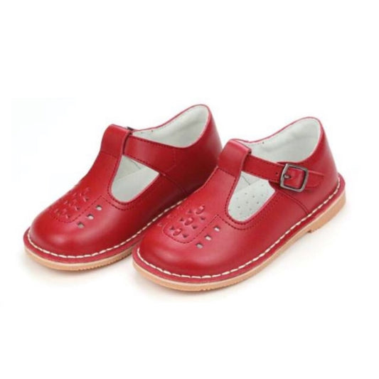 Kaia T-Strap Woven MJ-Red