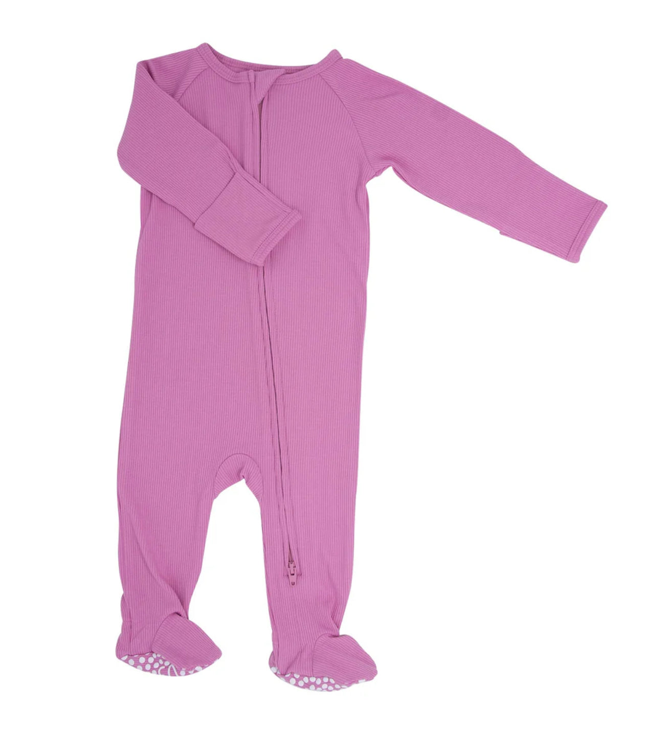 Cashmere Rose Ribbed Footie
