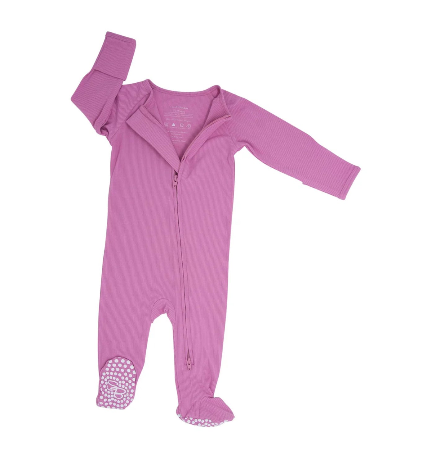 Cashmere Rose Ribbed Footie
