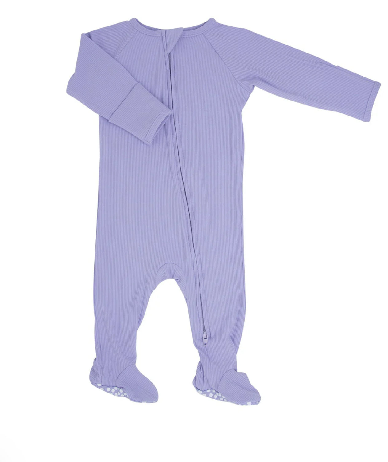 Orchid Petal Ribbed Footie