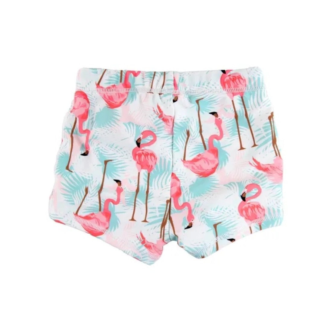 Vibrant Flamingo Swim Shorties