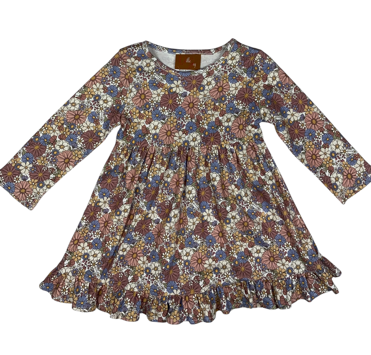 Rose Floral L/S Dress