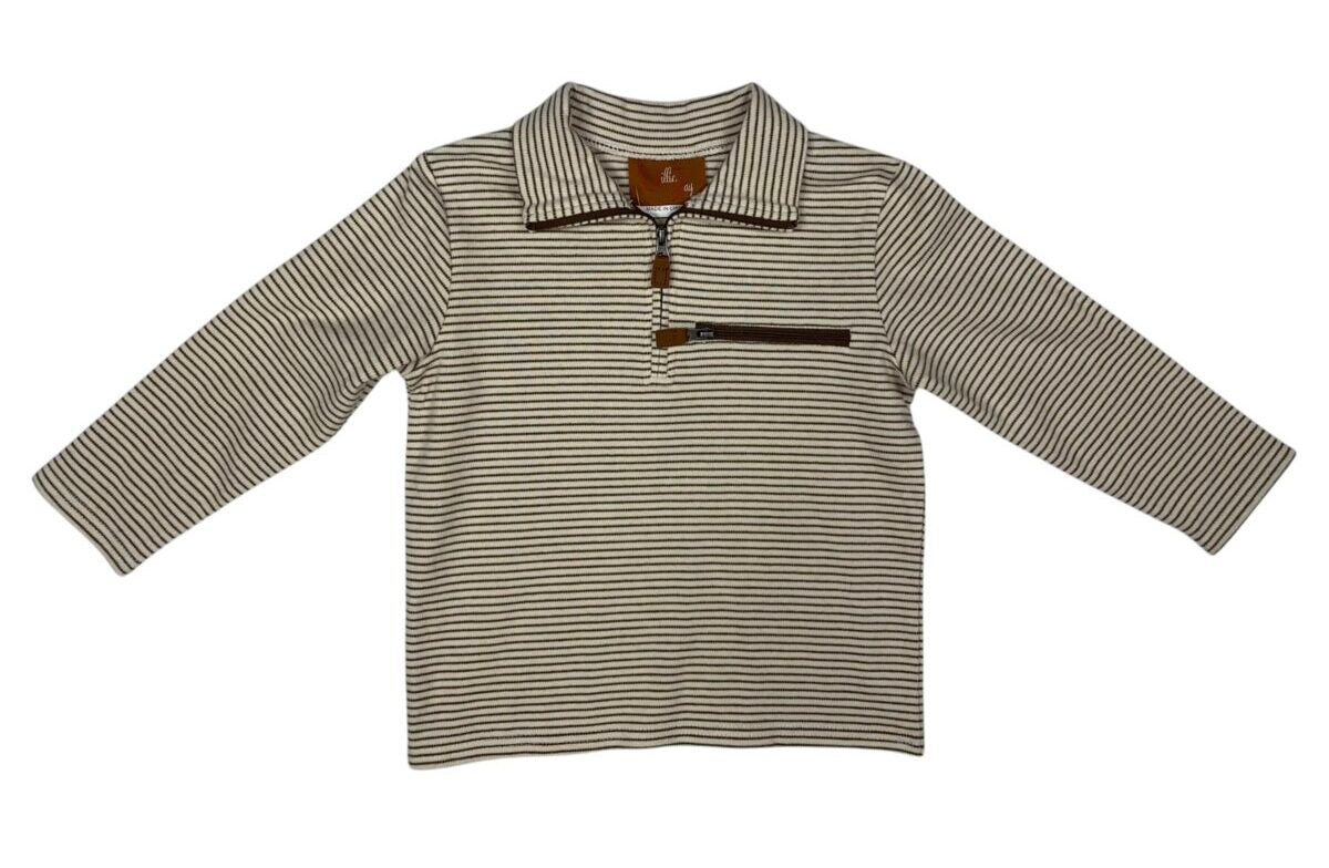Kingston 1/4 Zip-Brown