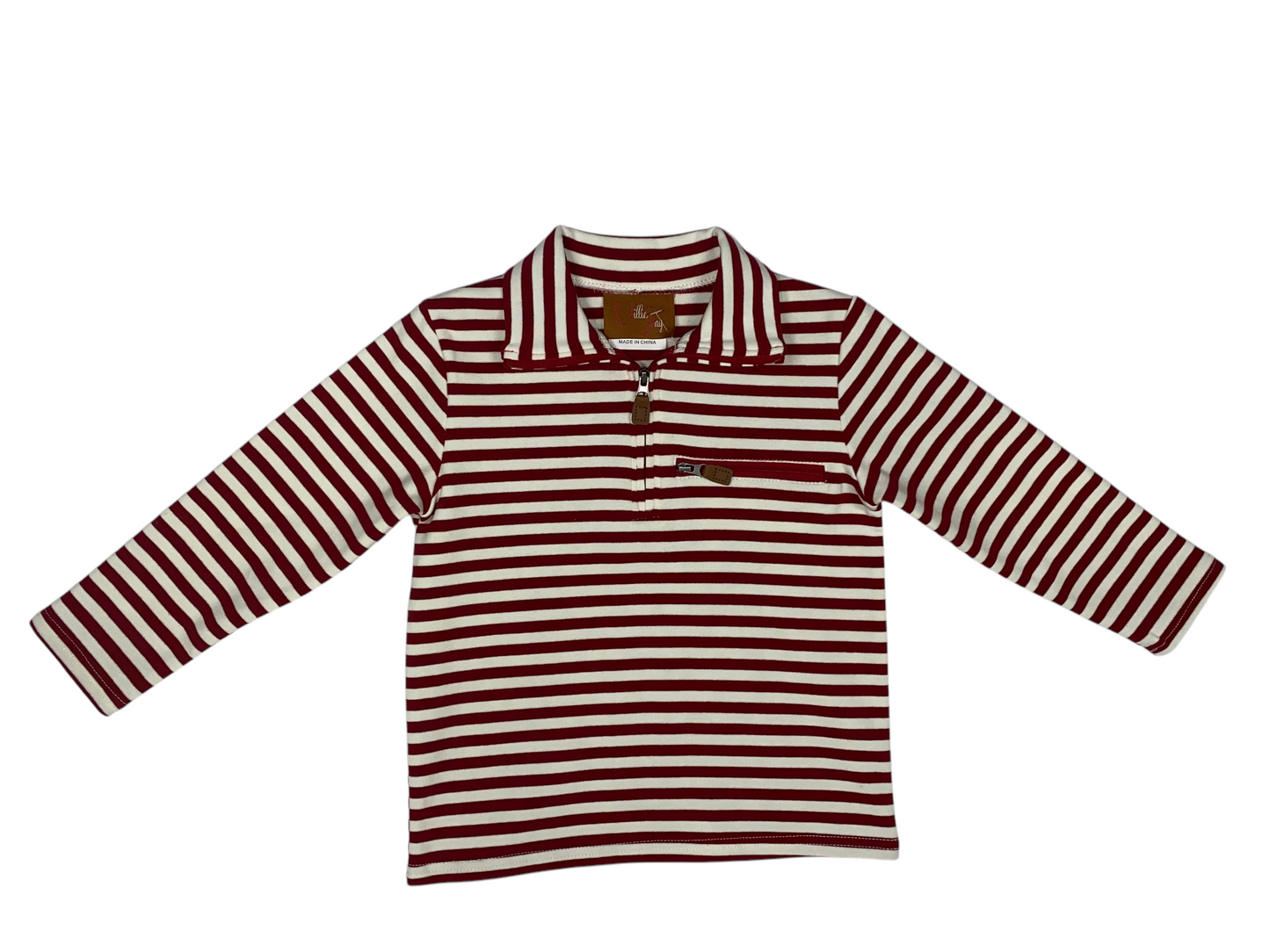 Kingston 1/4 Zip-Maroon