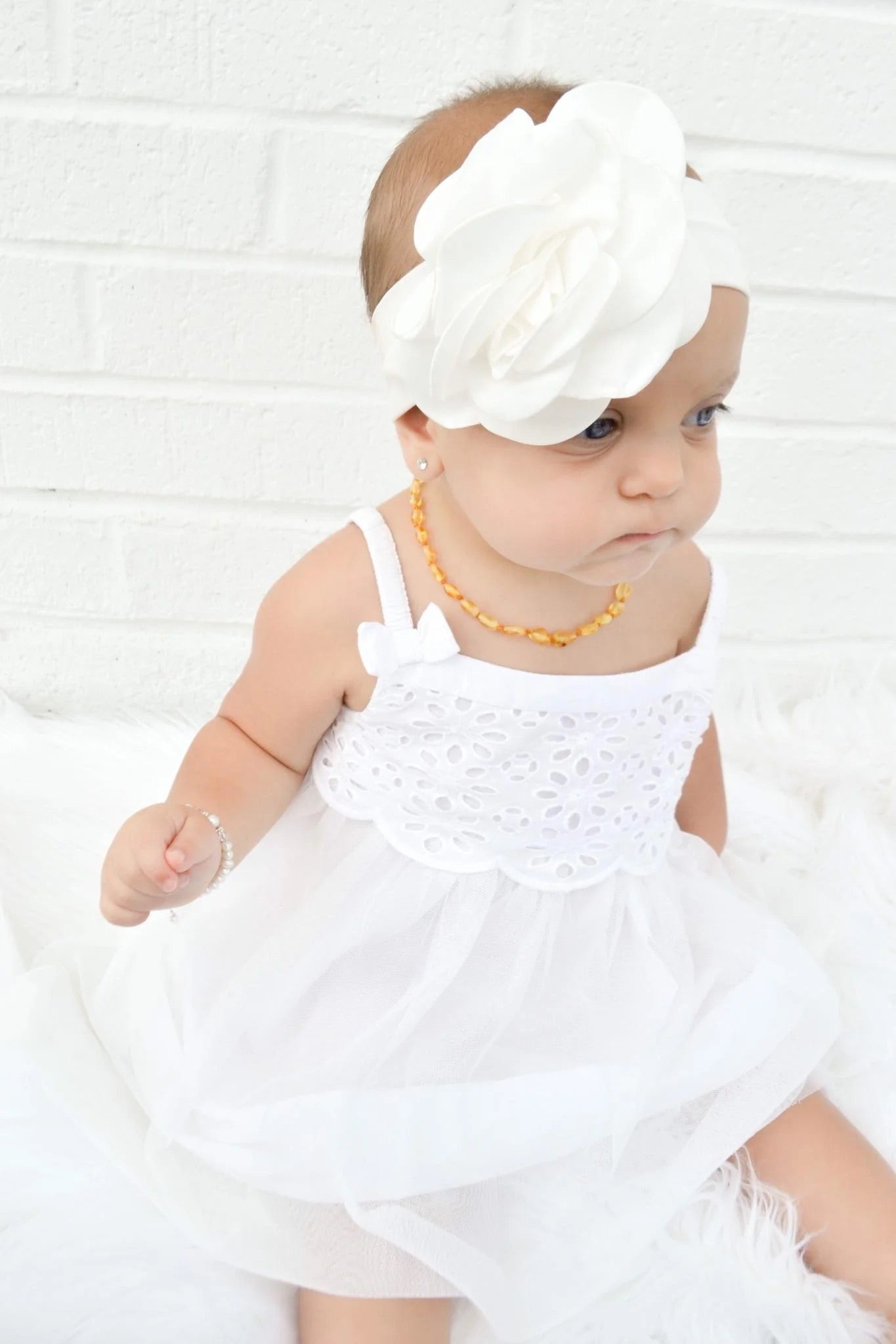Amber Teething Necklace Honey (unpolished)