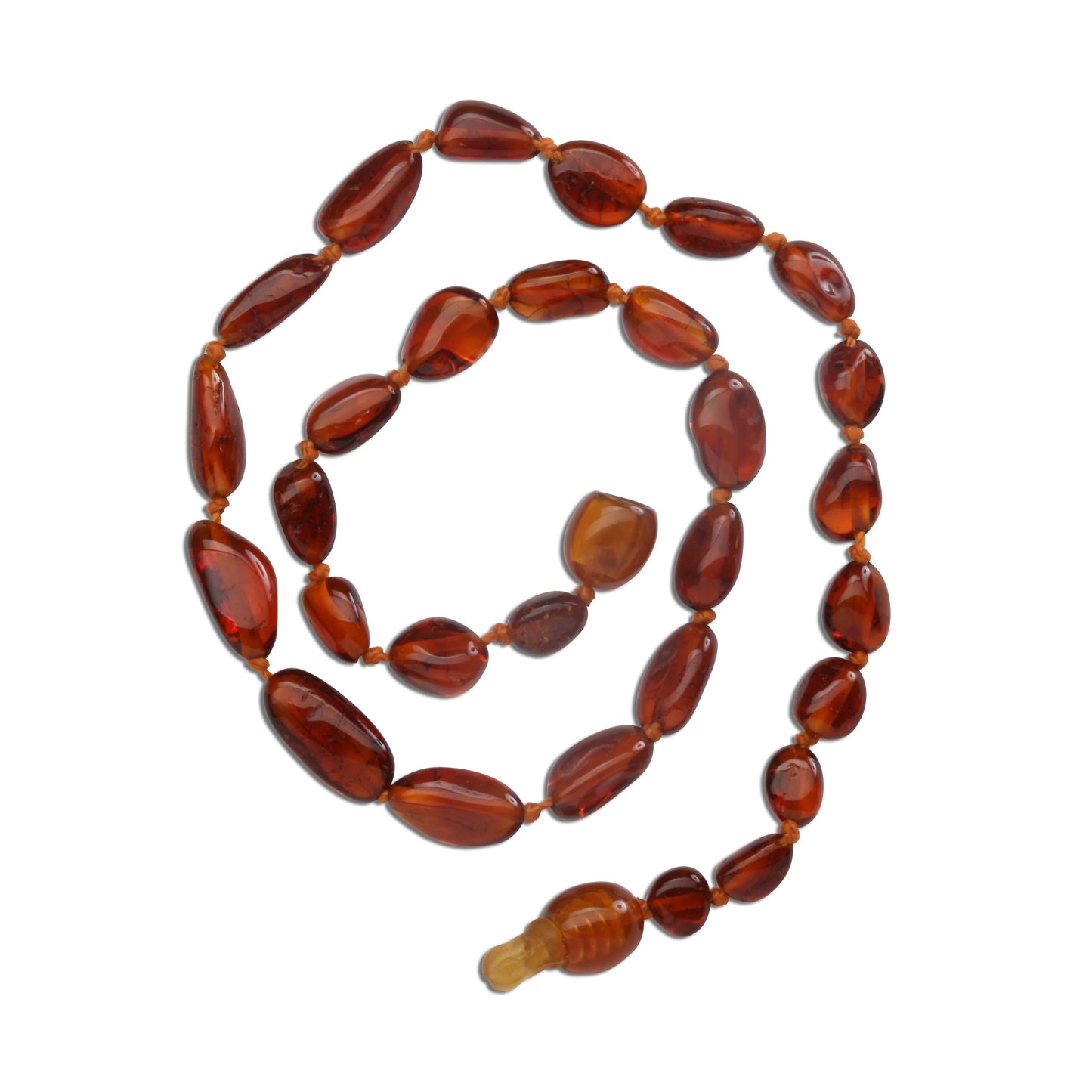 Amber Teething Necklace-Light Cherry Polished