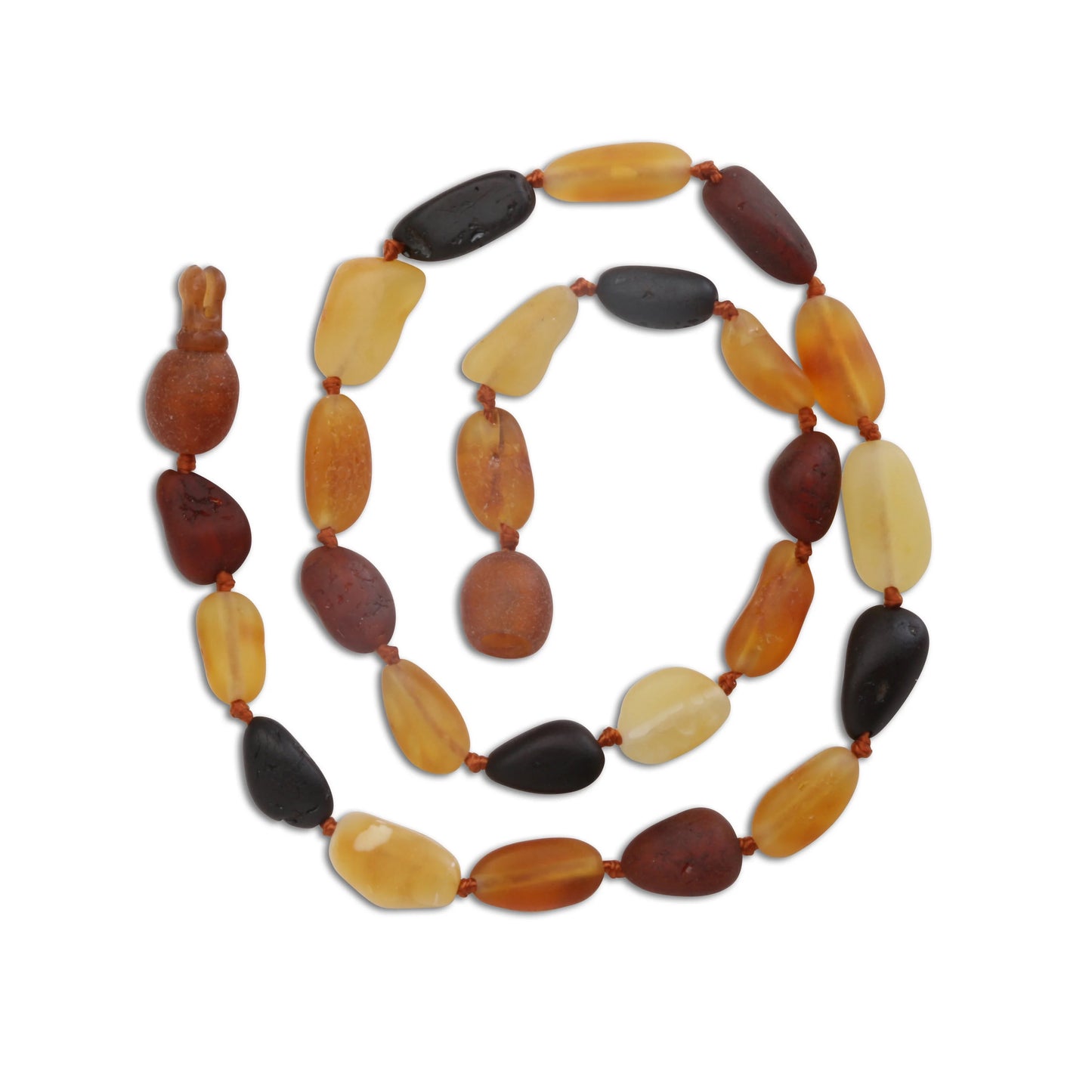 Amber Teething Necklace Multi-Multi Unpolished