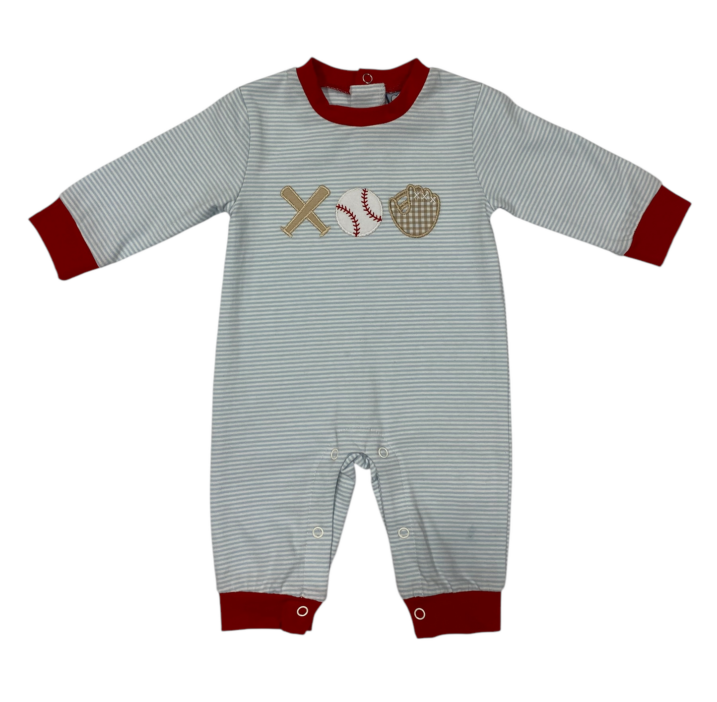 Baseball Applique Romper-Boys