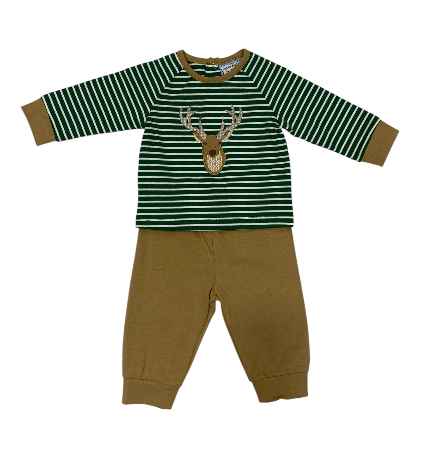 Deer Appliqué Jogger Set
