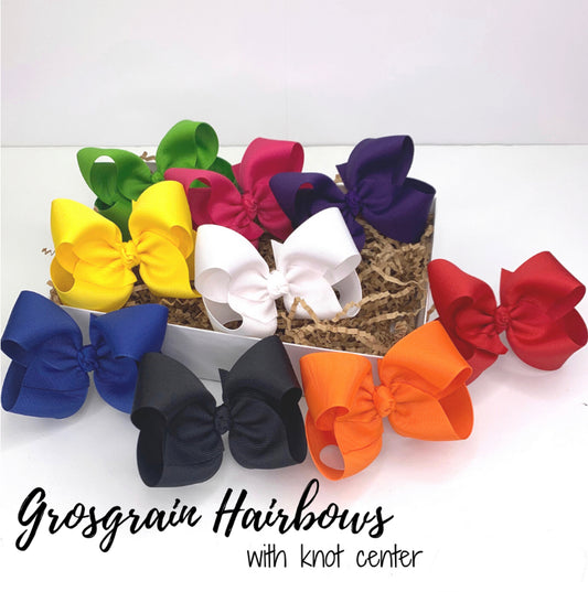 Solid Grosgrain Bows