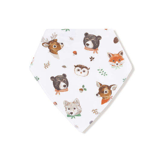Woodland Animal Faces Bib