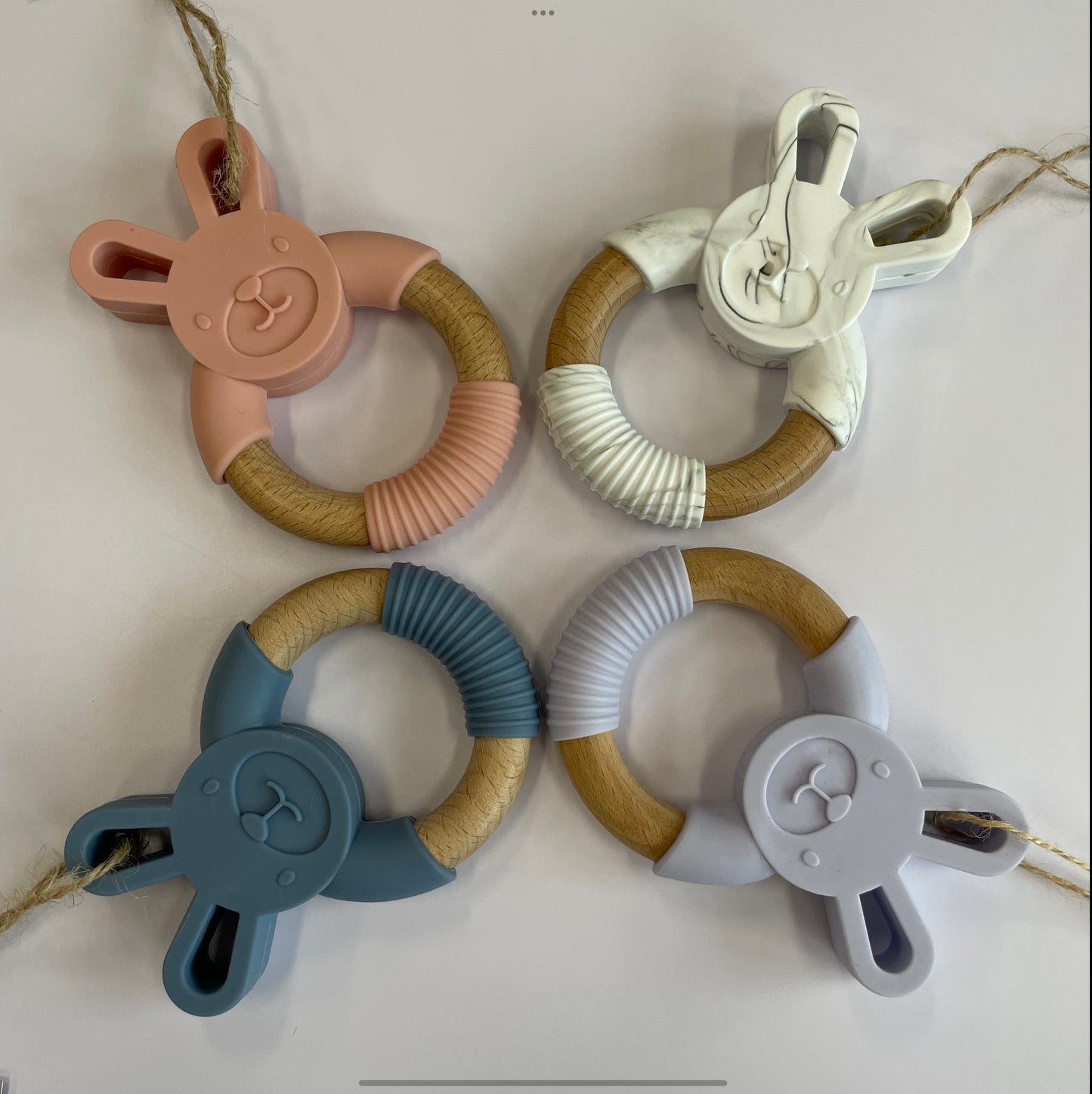 Bunny Ear Teething Ring
