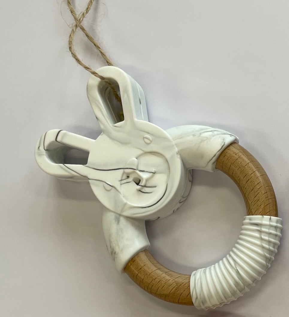Bunny Ear Teething Ring