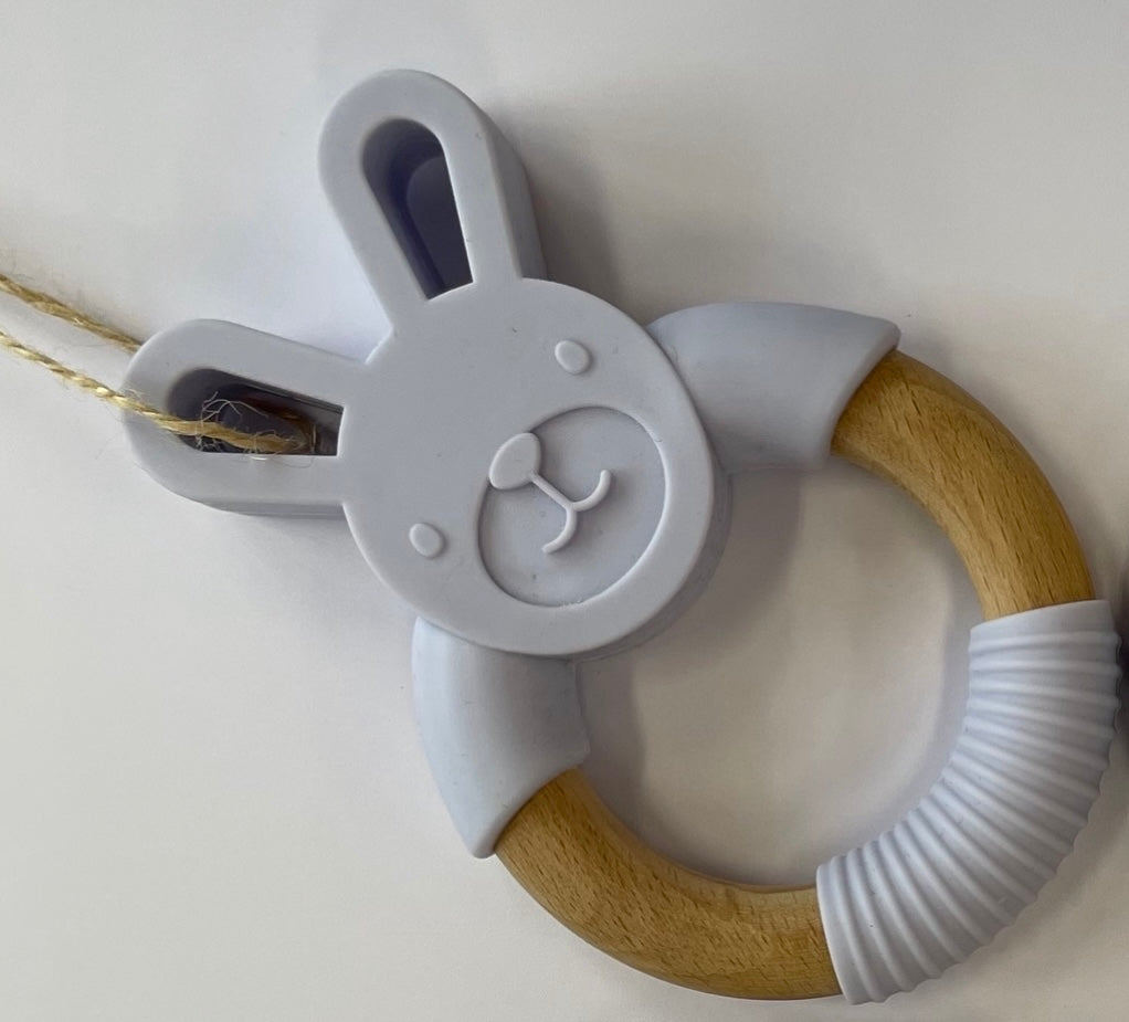 Bunny Ear Teething Ring