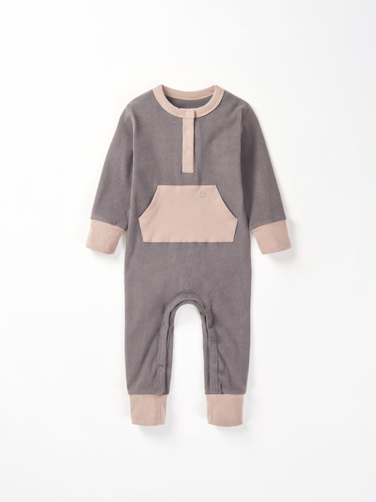 Colorblock Ribbed Romper