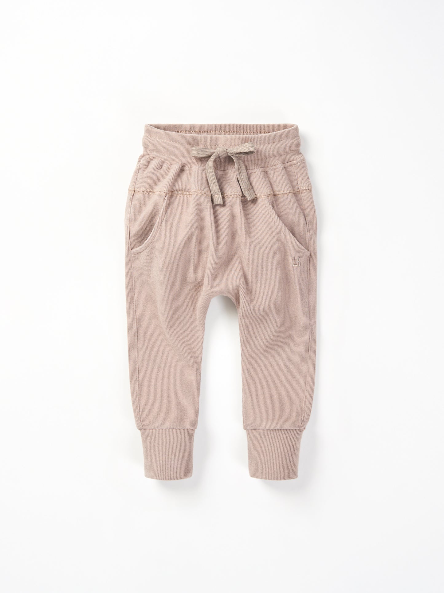Ribbed Jogger-Mushroom
