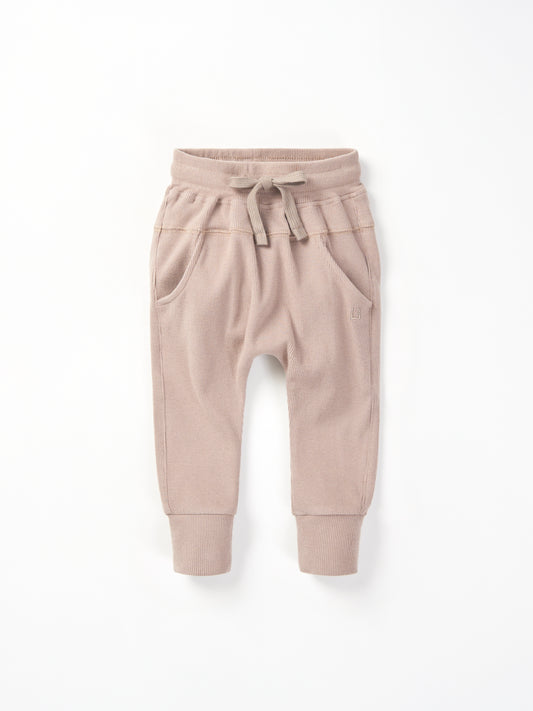 Ribbed Jogger-Mushroom