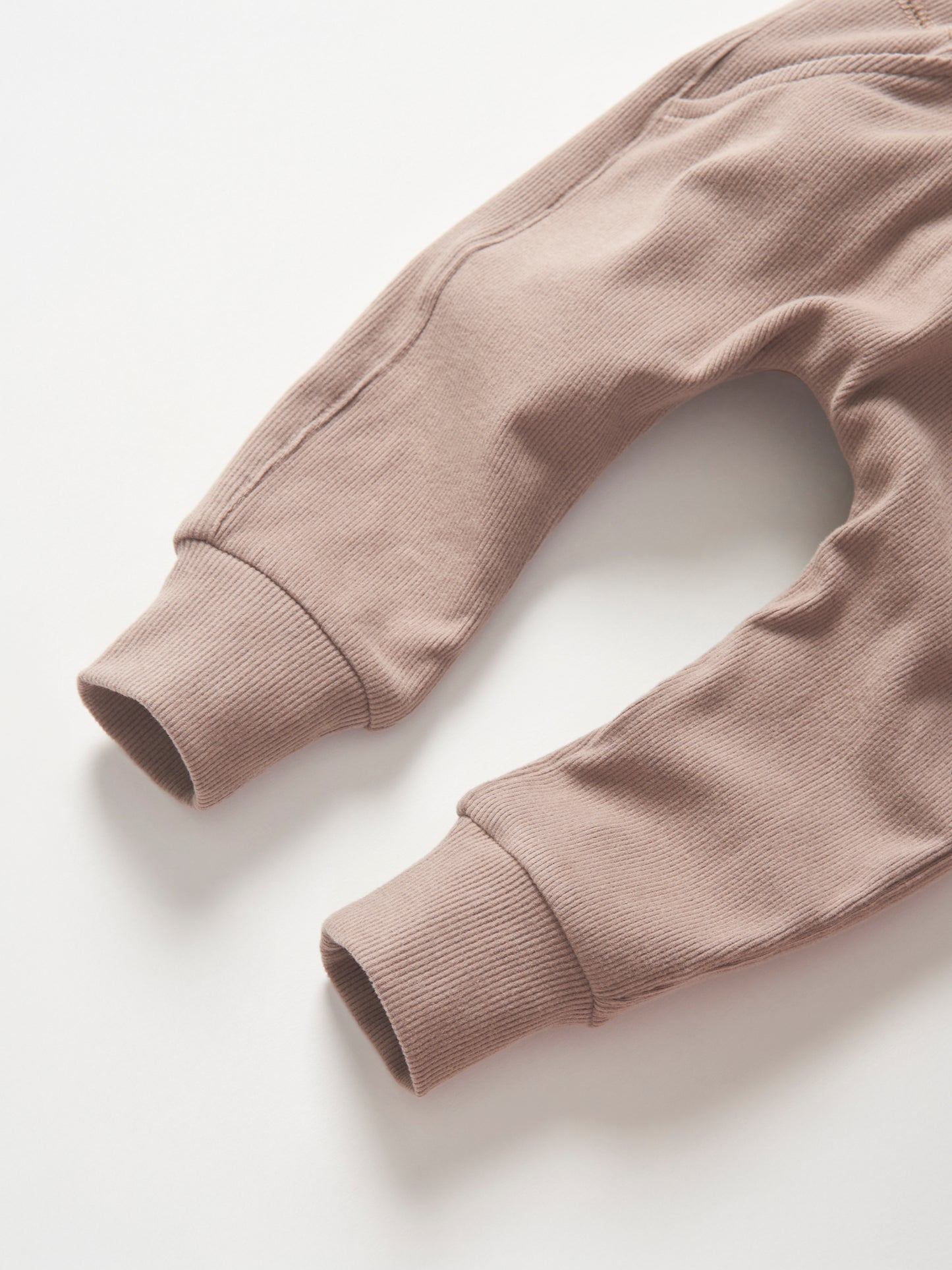 Ribbed Jogger-Mushroom