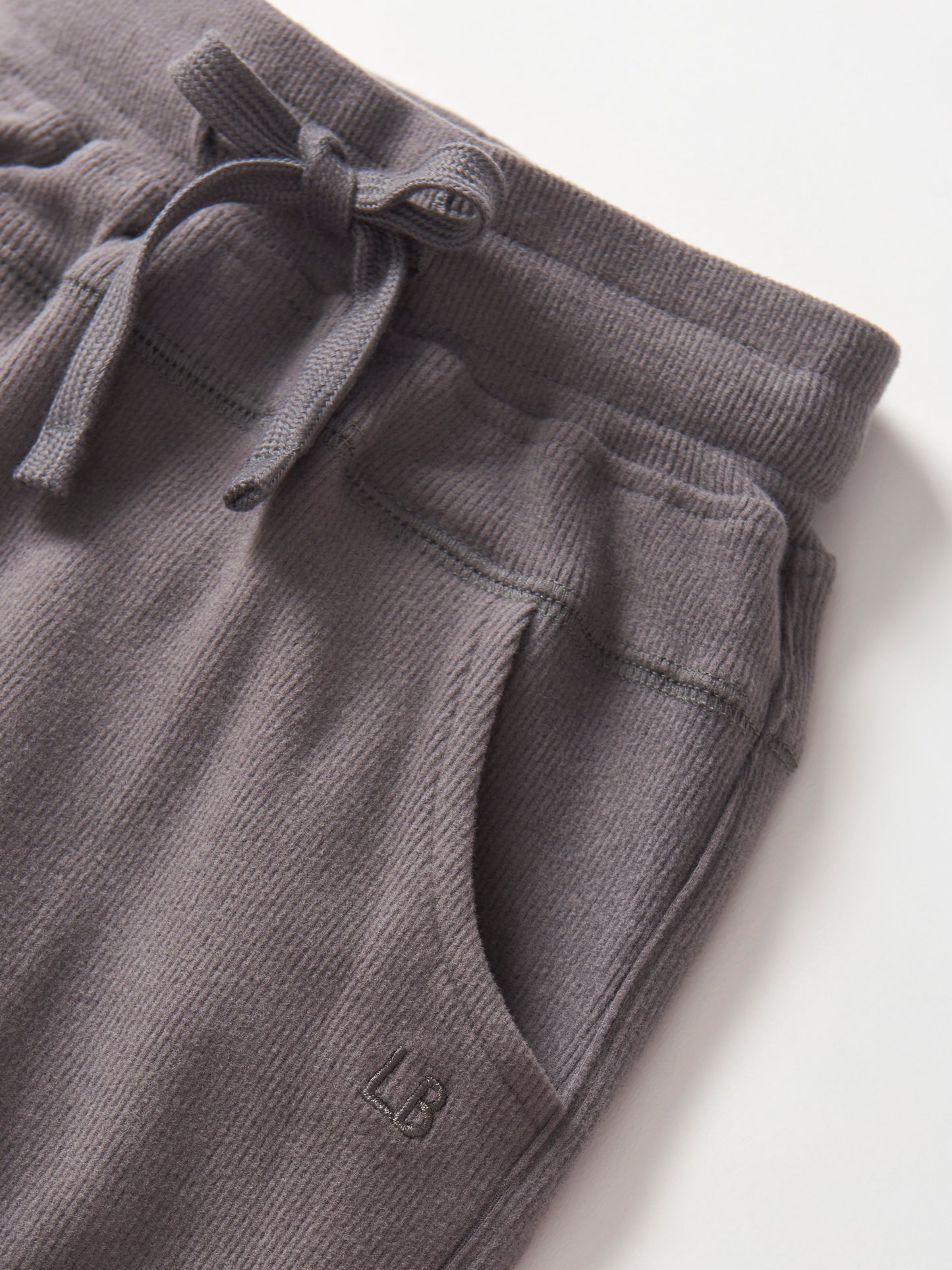 Ribbed Jogger-Graphite
