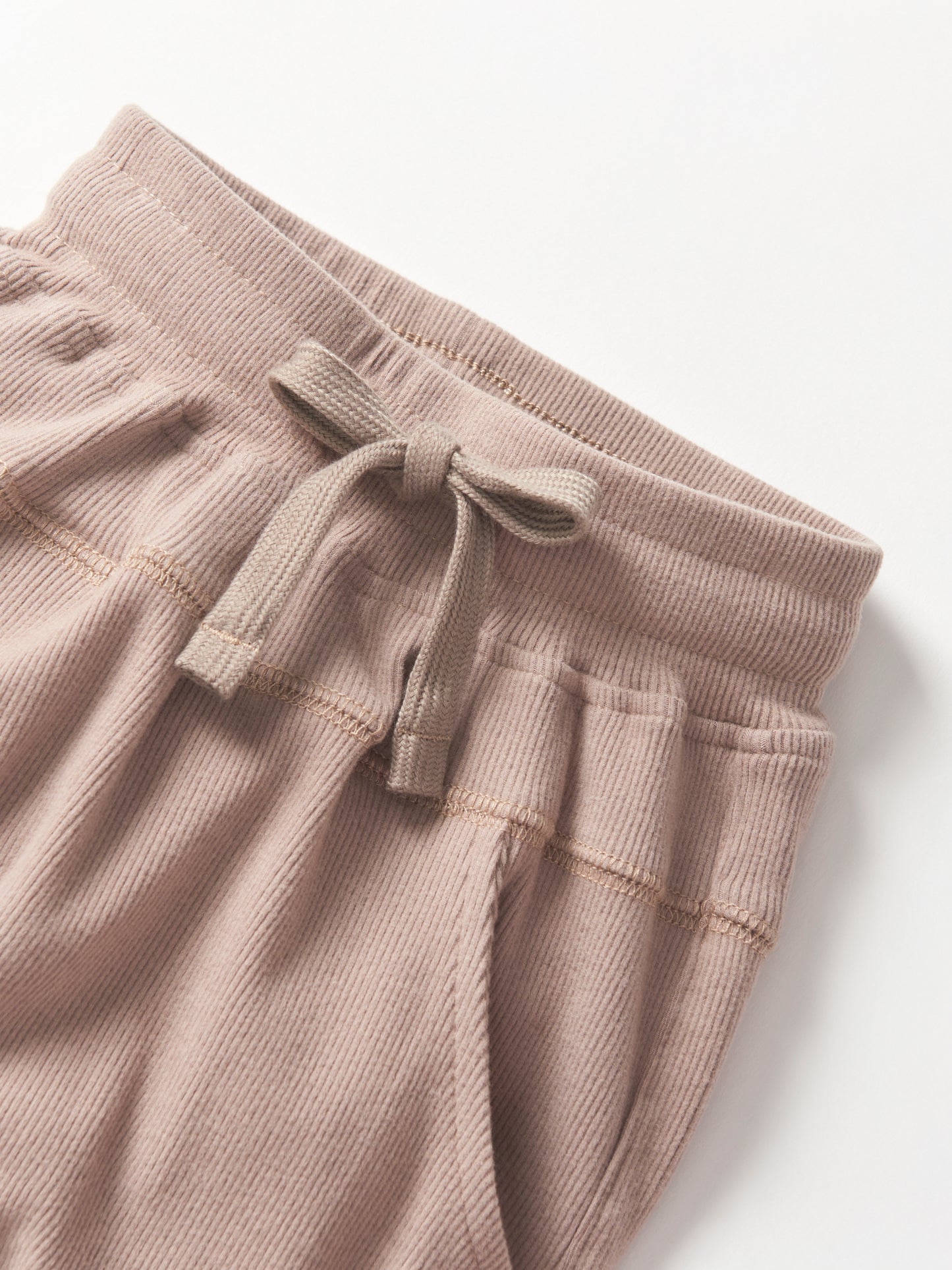 Ribbed Jogger-Mushroom