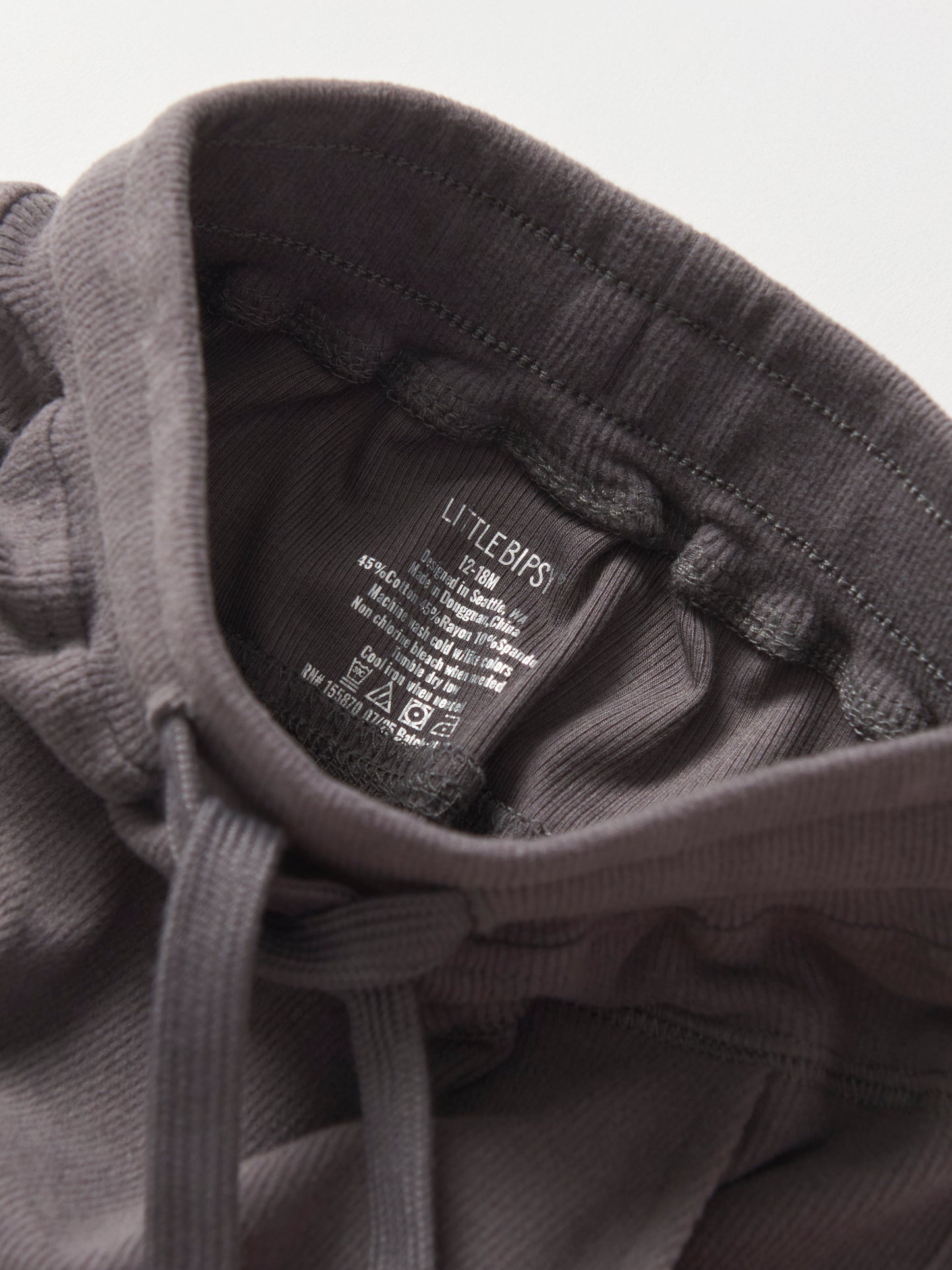 Ribbed Jogger-Graphite