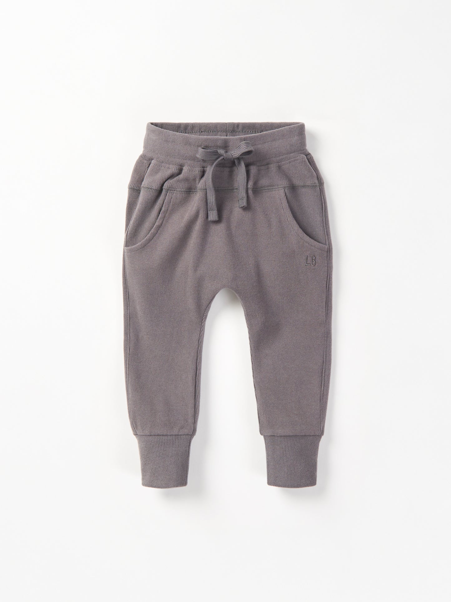 Ribbed Jogger-Graphite