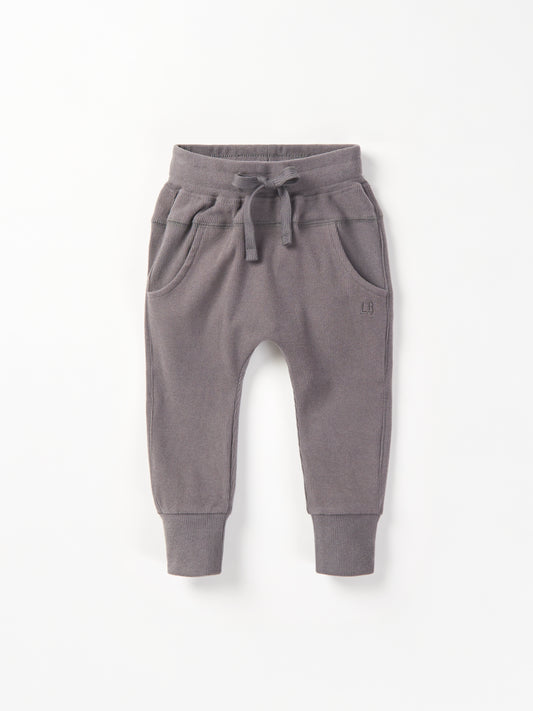 Ribbed Jogger-Graphite