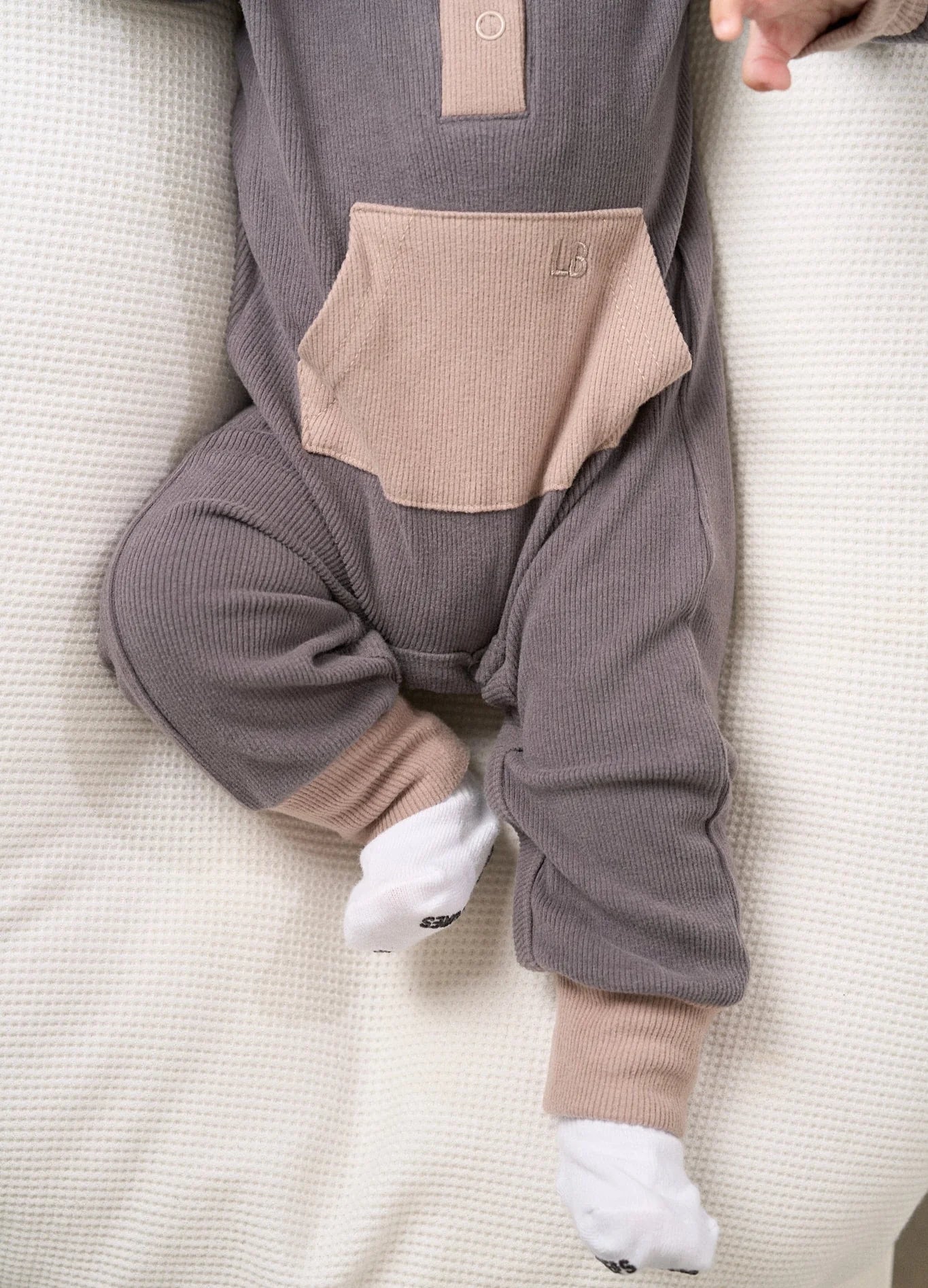 Colorblock Ribbed Romper