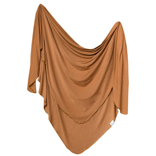 Knit Blanket-Camel