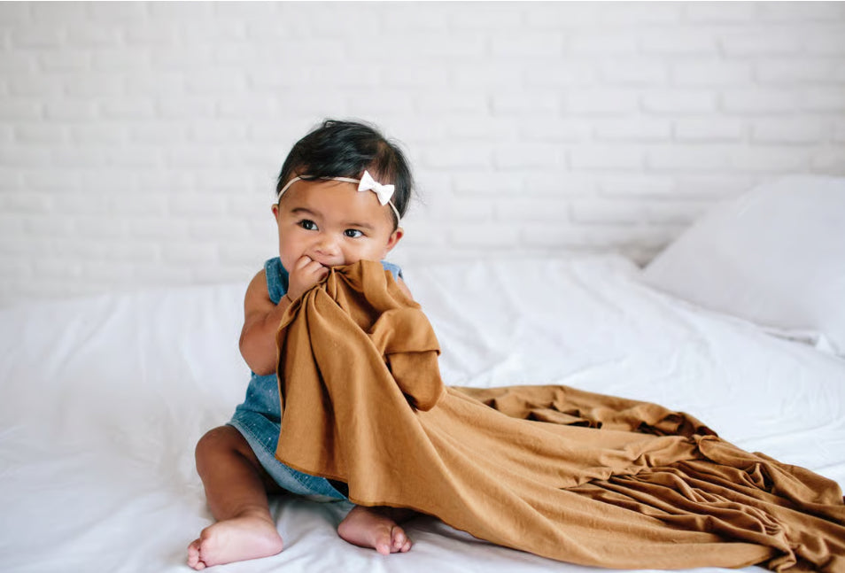 Knit Blanket-Camel