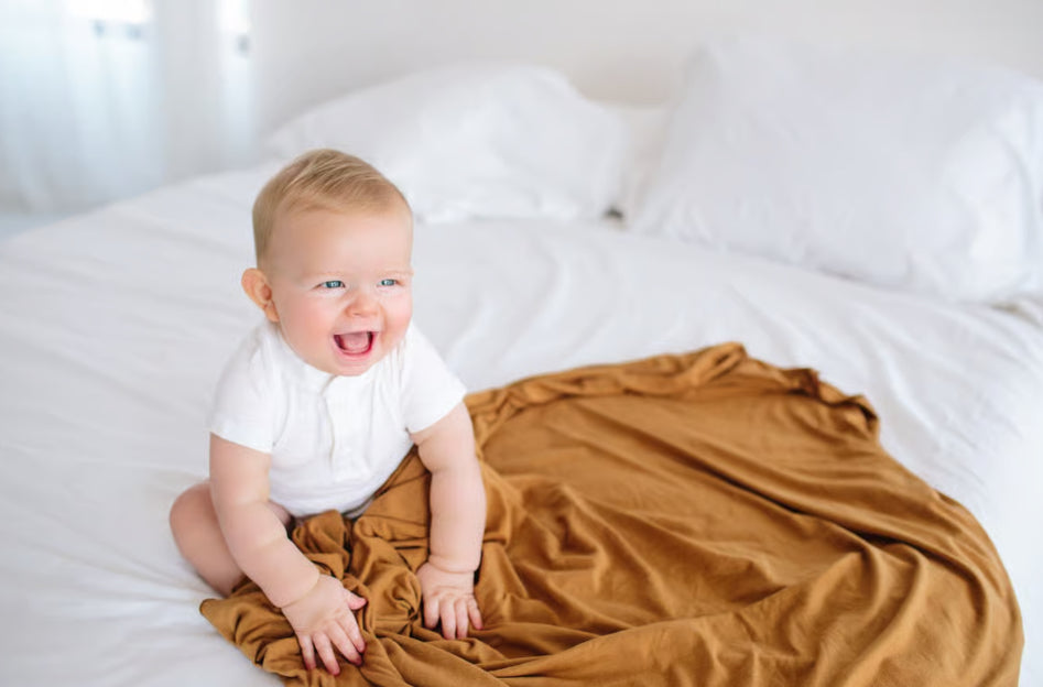 Knit Blanket-Camel