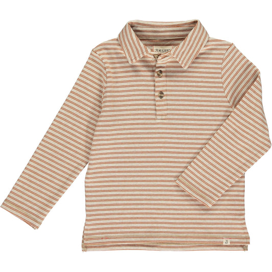 Midway Polo Double Pumpkin Stripe