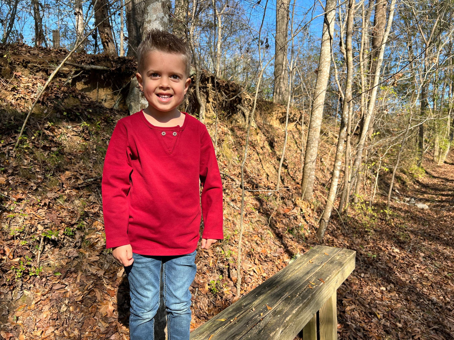 Braden Henley Burgundy Pique