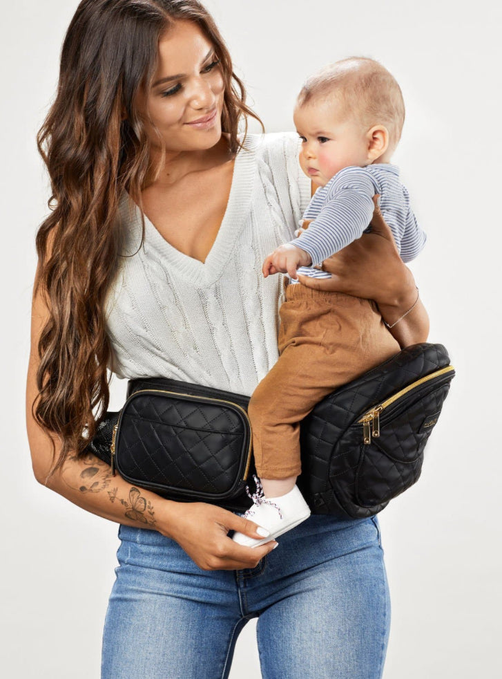 Tushbaby Hip Carrier-Vegan Leather Black