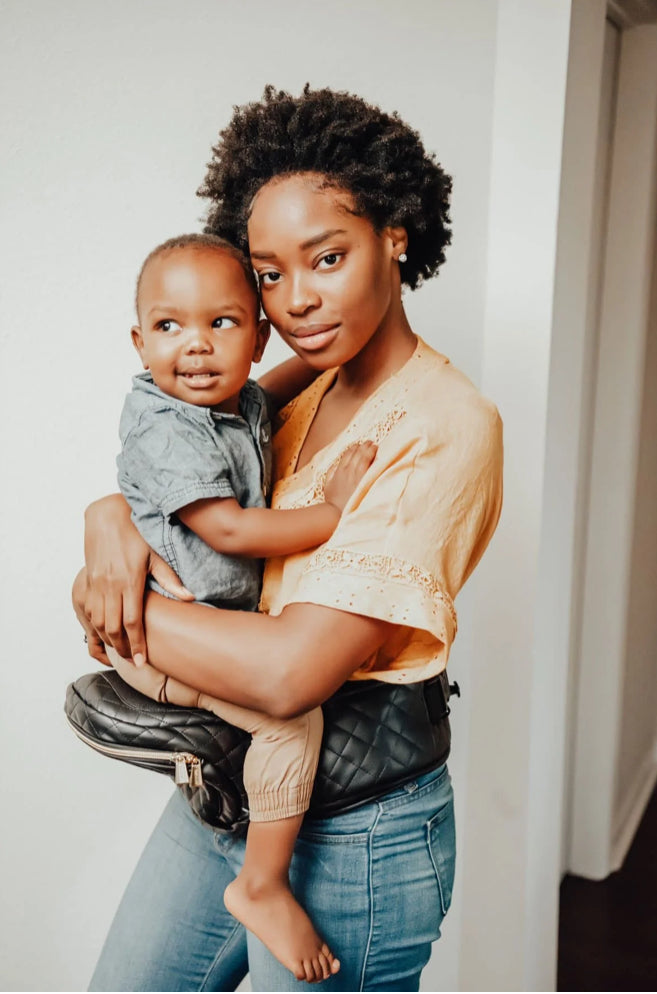 Tushbaby Hip Carrier-Vegan Leather Black