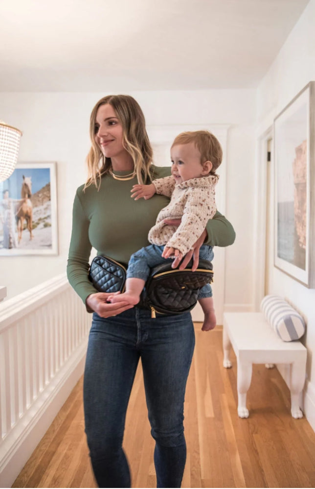 Tushbaby Hip Carrier-Vegan Leather Black