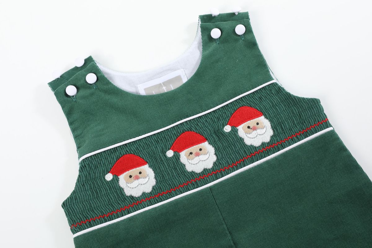 Santa Smocked Overalls