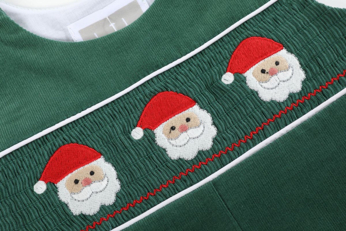 Santa Smocked Overalls