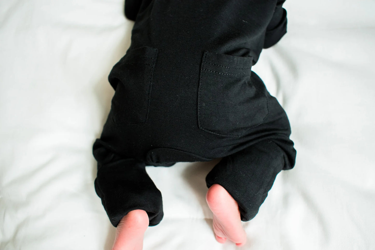 Black Zip Footie